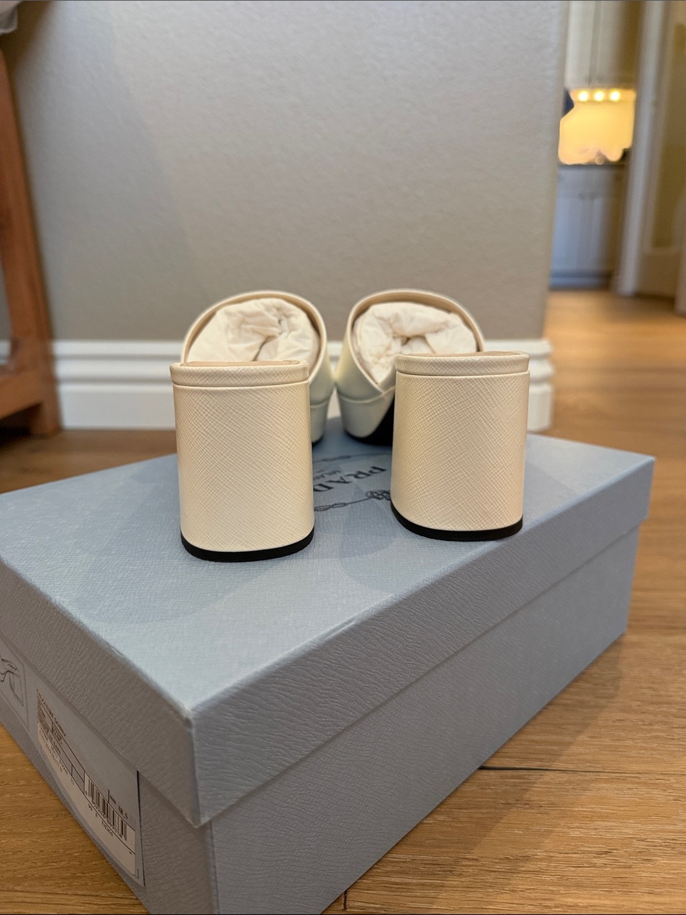 Authentic white Prada mules - Picture 6 of 8